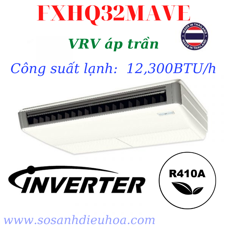 Dàn lạnh điều hòa trung tâm DAIKIN áp trần VRV FXHQ32MAVE - HRT