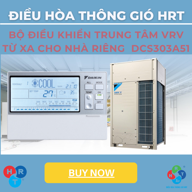 Bộ điều khiển trung tâm VRV từ xa cho nhà riêng Model: DCS303A51 - HRT