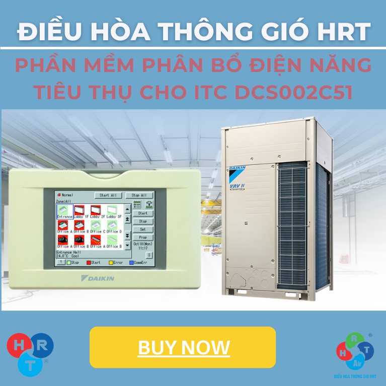 Phần mềm phân bổ điện năng tiêu thụ cho iTC Model: DCS002C51 - HRT