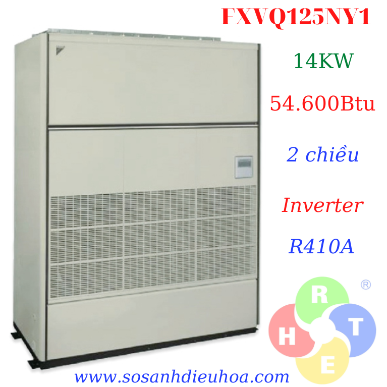 Dàn Lạnh Điều Hòa Trung Tâm VRV Daikin Loại Tủ Đứng Đặt Sàn FXVQ125NY1 Nối Ống Gió - HRT