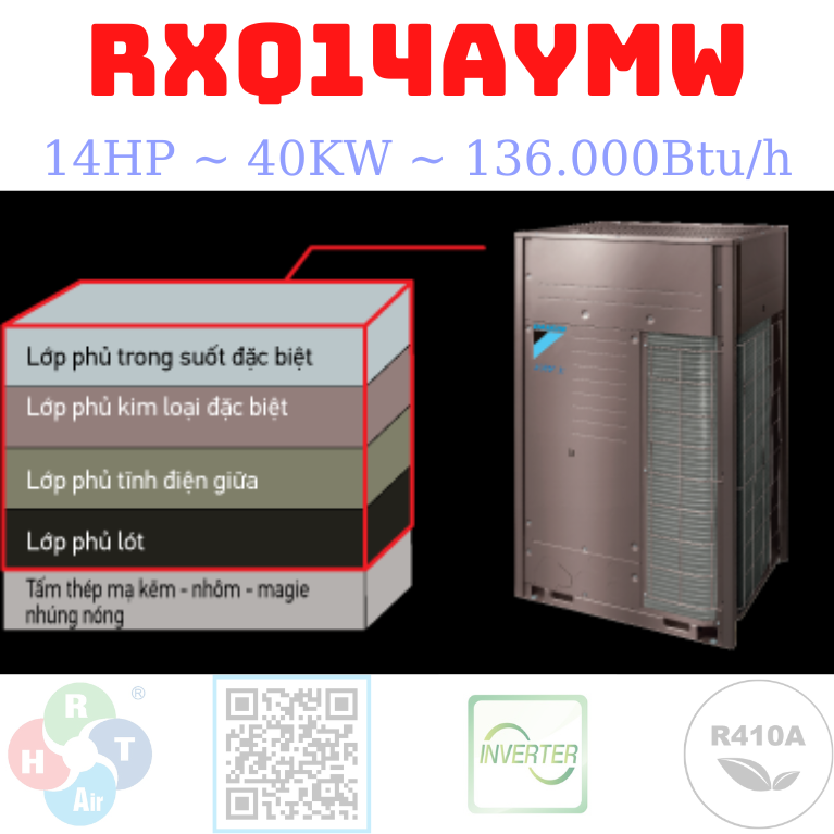 Dàn Nóng Daikin VRV A Max 14HP RXQ14AYMW - HRT