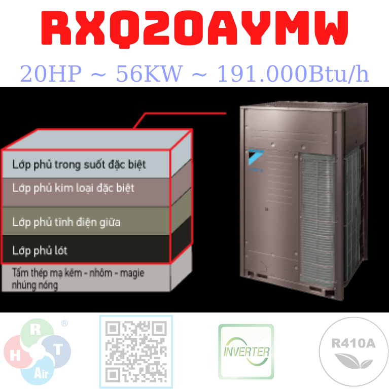 Dàn Nóng Daikin VRV A Max 20HP RXQ20AYMW - HRT