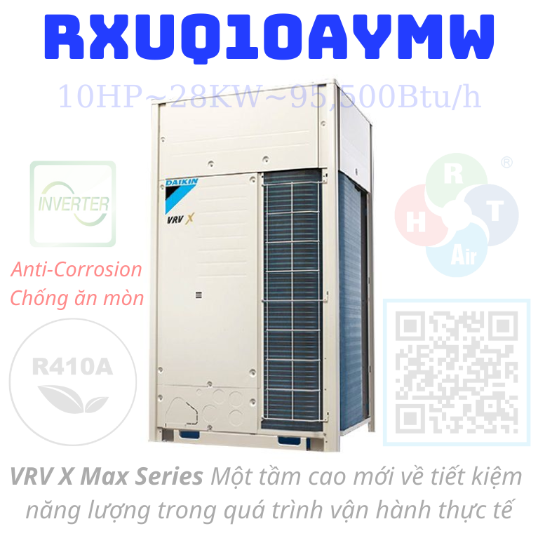 Dàn Nóng Daikin VRV X Max 10HP RXUQ10AYMW - HRT