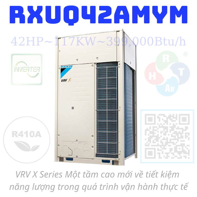 Dàn Nóng Điều Hòa Trung Tâm Daikin VRV X 42HP RXUQ42AMYM - HRT