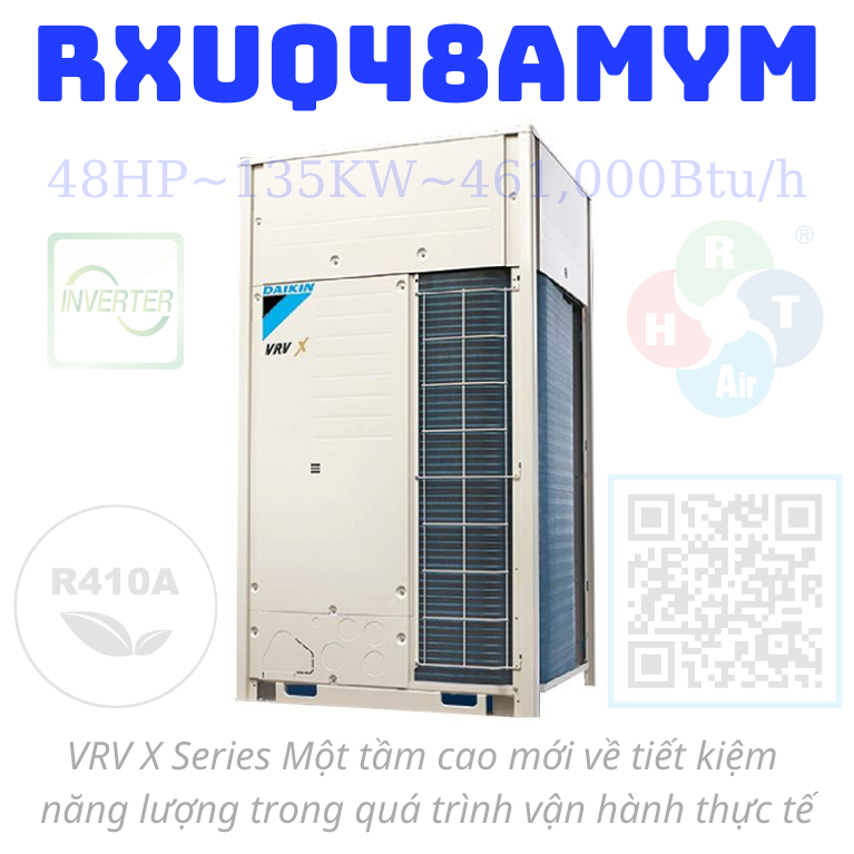 Dàn Nóng Điều Hòa Trung Tâm Daikin VRV X 48HP RXUQ48AMYM - HRT