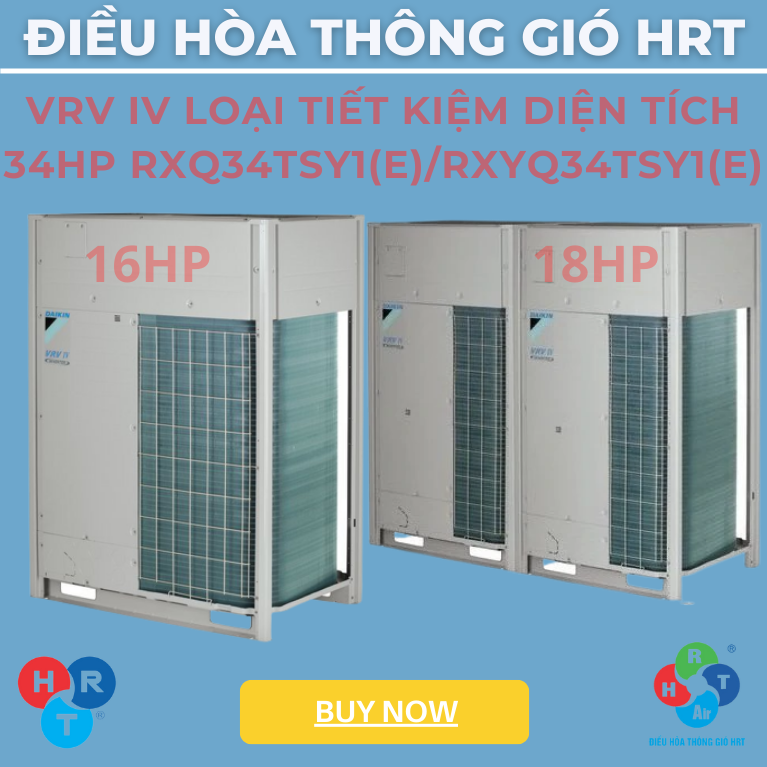 Dàn Nóng VRV IV Loại tiết kiệm diện tích 34HP - HRT